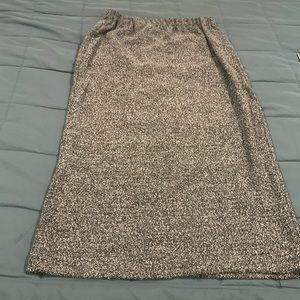 Vintage Willow skirt, long,  black/white tweed size M?